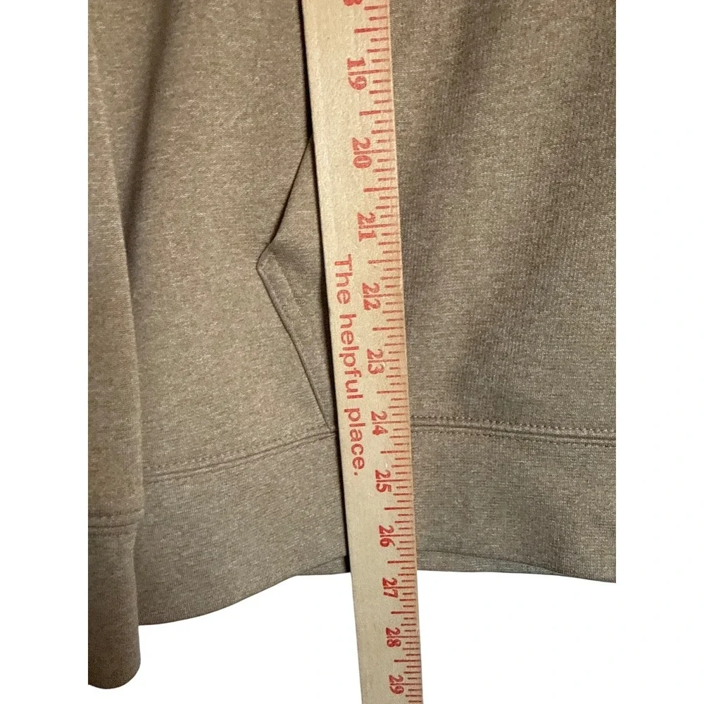 The North Face Mens S Brown Heather Hoodie Logo Pullover Sweatshirt Outdoor